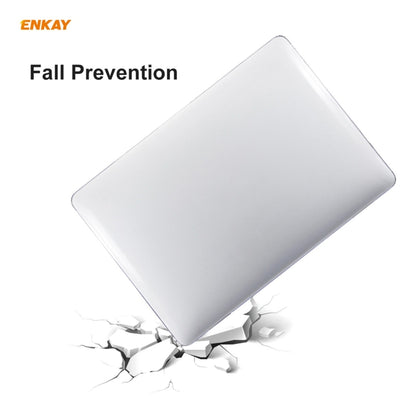 ENKAY 3 in 1 Crystal Laptop Protective Case + US Version TPU Keyboard Film + Anti-dust Plugs Set for MacBook Pro 13.3 inch A1708 (without Touch Bar)(Grey) - MacBook Pro Cases by ENKAY | Online Shopping South Africa | PMC Jewellery | Buy Now Pay Later Mobicred