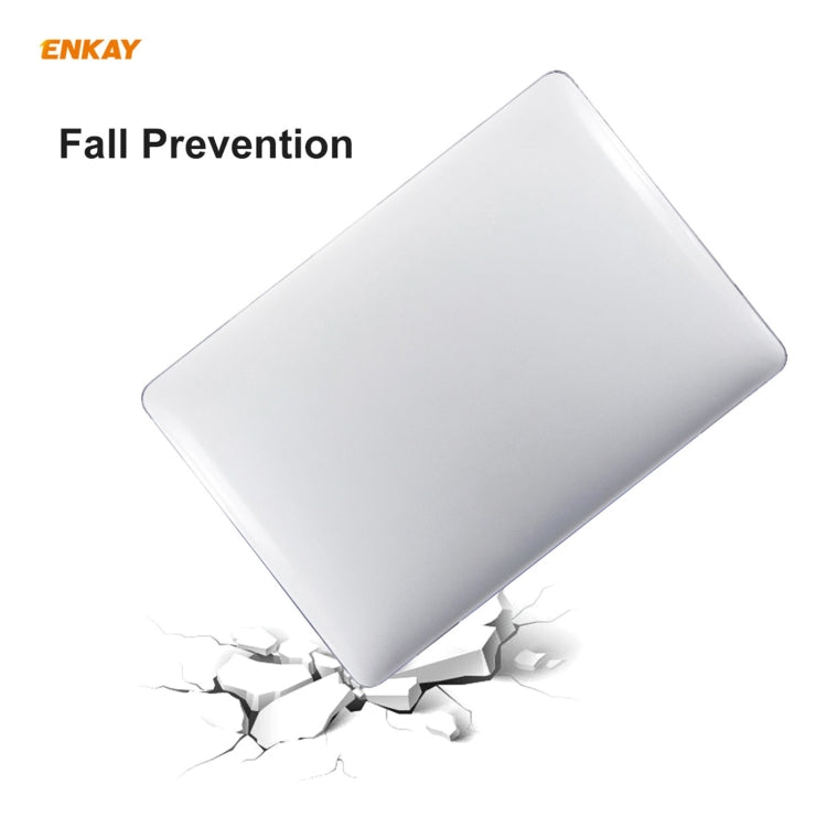 ENKAY 3 in 1 Crystal Laptop Protective Case + US Version TPU Keyboard Film + Anti-dust Plugs Set for MacBook Pro 13.3 inch A1708 (without Touch Bar)(Dark Blue) - MacBook Pro Cases by ENKAY | Online Shopping South Africa | PMC Jewellery | Buy Now Pay Later Mobicred