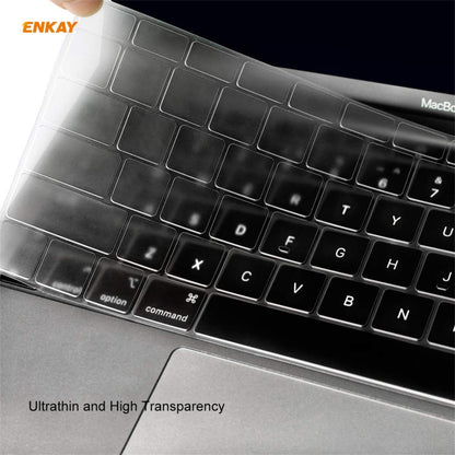 ENKAY 3 in 1 Matte Laptop Protective Case + EU Version TPU Keyboard Film + Anti-dust Plugs Set for MacBook Pro 15.4 inch A1707 & A1990 (with Touch Bar)(Orange) - MacBook Pro Cases by ENKAY | Online Shopping South Africa | PMC Jewellery | Buy Now Pay Later Mobicred