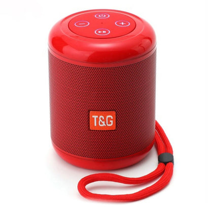 T&G TG519 TWS HiFi Portable Bluetooth Speaker Subwoofer Outdoor Wireless Column Speakers Support TF Card / FM / 3.5mm AUX / U Disk / Hands-free Call(Red) - Desktop Speaker by T&G | Online Shopping South Africa | PMC Jewellery | Buy Now Pay Later Mobicred