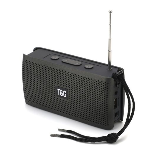 T&G TG282 Portable Bluetooth Speakers with Flashlight, Support TF Card / FM / 3.5mm AUX / U Disk / Hands-free Call(Black) - Desktop Speaker by T&G | Online Shopping South Africa | PMC Jewellery | Buy Now Pay Later Mobicred