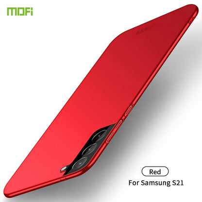 For Samsung Galaxy S21 5G MOFI Frosted PC Ultra-thin Hard Case(Red) - Galaxy S21 5G Cases by MOFI | Online Shopping South Africa | PMC Jewellery