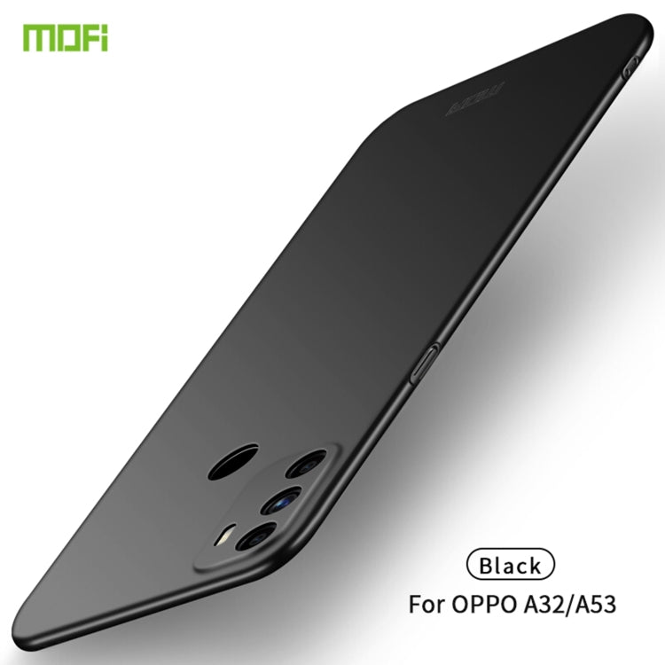 For OPPO A32 / A52 MOFI Frosted PC Ultra-thin Hard Case(Black) - OPPO Cases by MOFI | Online Shopping South Africa | PMC Jewellery