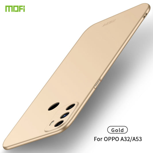 For OPPO A32 / A52 MOFI Frosted PC Ultra-thin Hard Case(Gold) - OPPO Cases by MOFI | Online Shopping South Africa | PMC Jewellery
