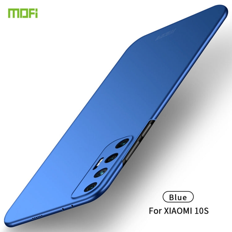 For Xiaomi Mi 10S MOFI Frosted PC Ultra-thin Hard Case(Blue) - Xiaomi Cases by MOFI | Online Shopping South Africa | PMC TechLife | Buy Now Pay Later Mobicred