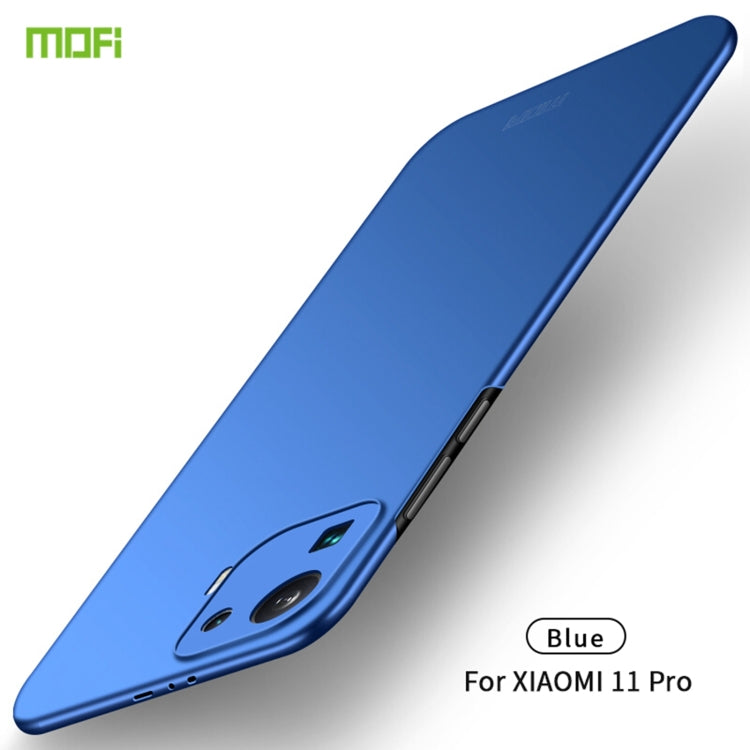 For Xiaomi Mi 11 Pro MOFI Frosted PC Ultra-thin Hard Case(Blue) - Xiaomi Cases by MOFI | Online Shopping South Africa | PMC TechLife