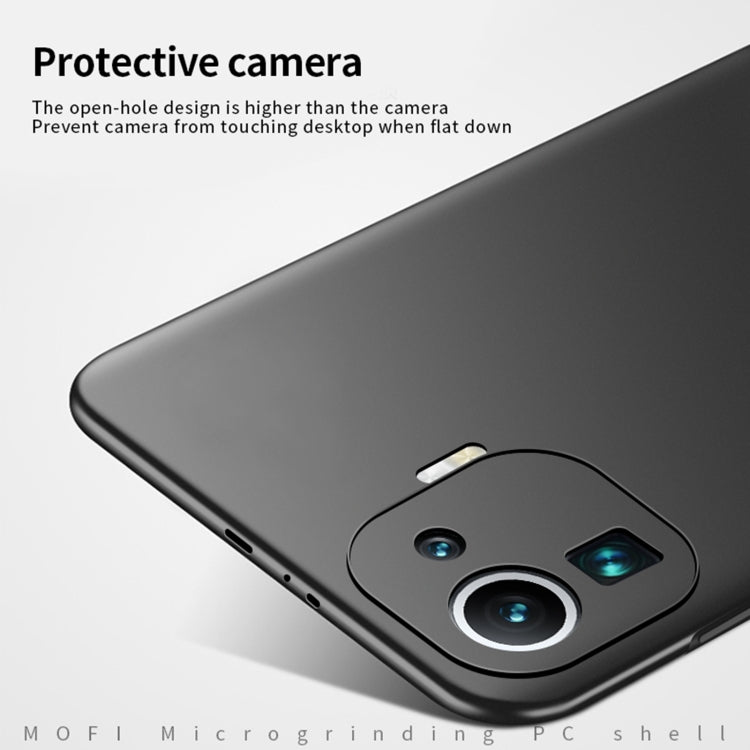 For Xiaomi Mi 11 Pro MOFI Frosted PC Ultra-thin Hard Case(Blue) - Xiaomi Cases by MOFI | Online Shopping South Africa | PMC TechLife
