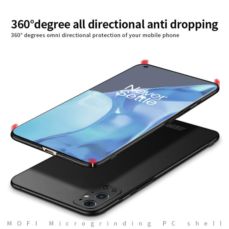 For OnePlus 9 Pro MOFI Frosted PC Ultra-thin Hard Case(Blue) - OnePlus Cases by MOFI | Online Shopping South Africa | PMC Jewellery