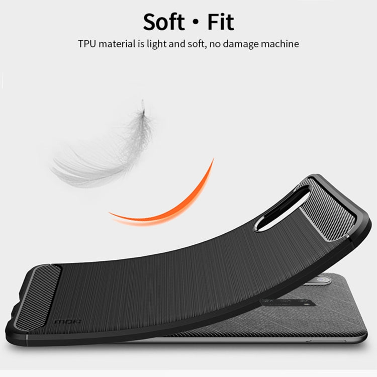 For Samsung Galaxy A02 / M02 MOFI Gentleness Series Brushed Texture Carbon Fiber Soft TPU Case(Grey) - Galaxy Phone Cases by MOFI | Online Shopping South Africa | PMC TechLife