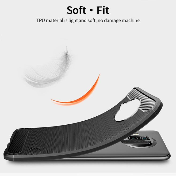 For Xiaomi Mi 10T Lite /Mi 10i 5G / Note 9 Pro 5G MOFI Gentleness Series Brushed Texture Carbon Fiber Soft TPU Case(Black) - Xiaomi Cases by MOFI | Online Shopping South Africa | PMC Jewellery