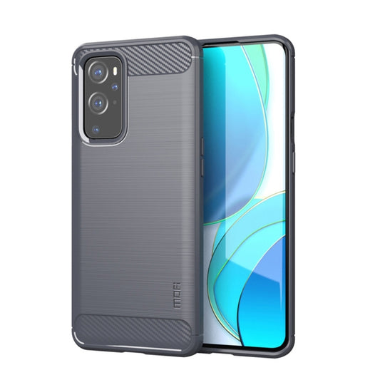 For OnePlus 9 MOFI Gentleness Series Brushed Texture Carbon Fiber Soft TPU Case(Grey) - OnePlus Cases by MOFI | Online Shopping South Africa | PMC Jewellery | Buy Now Pay Later Mobicred