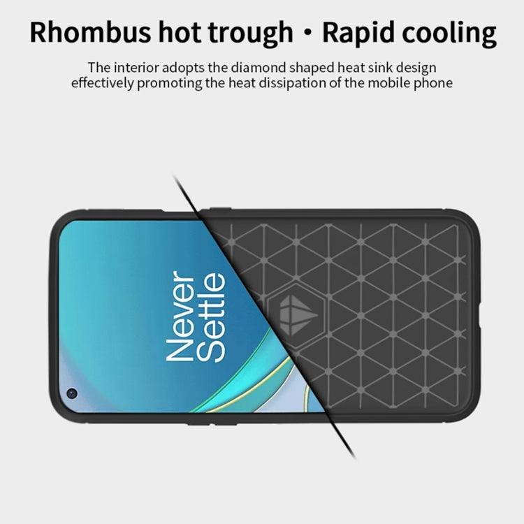 For OnePlus 9 Pro MOFI Gentleness Series Brushed Texture Carbon Fiber Soft TPU Case(Grey) - OnePlus Cases by MOFI | Online Shopping South Africa | PMC Jewellery