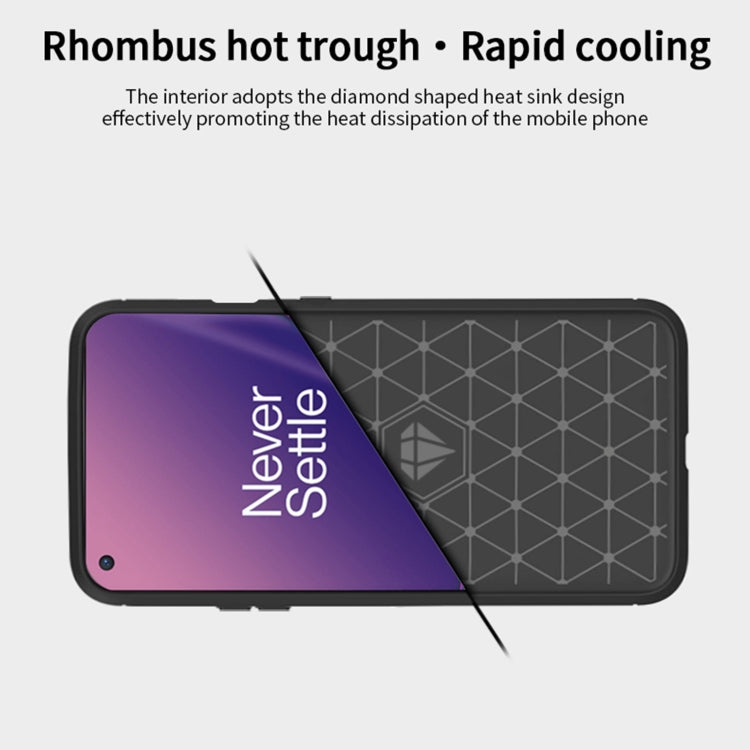 For OnePlus 8T MOFI Gentleness Series Brushed Texture Carbon Fiber Soft TPU Case(Blue) - OnePlus Cases by MOFI | Online Shopping South Africa | PMC TechLife | Buy Now Pay Later Mobicred