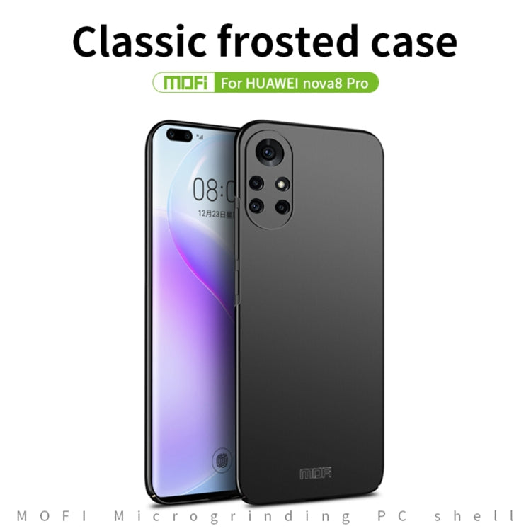 For Huawei Nova 8 Pro MOFI Frosted PC Ultra-thin Hard Case(Gold) - Huawei Cases by MOFI | Online Shopping South Africa | PMC Jewellery