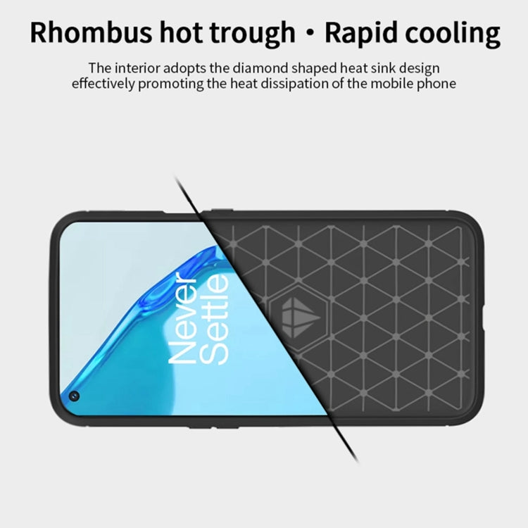 For OnePlus 9R MOFI Gentleness Series Brushed Texture Carbon Fiber Soft TPU Case(Gray) - OnePlus Cases by MOFI | Online Shopping South Africa | PMC TechLife | Buy Now Pay Later Mobicred