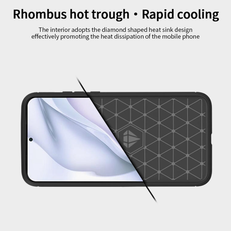 For Huawei P50 Pro MOFI Gentleness Series Brushed Texture Carbon Fiber Soft TPU Case(Gray) - Huawei Cases by MOFI | Online Shopping South Africa | PMC TechLife | Buy Now Pay Later Mobicred