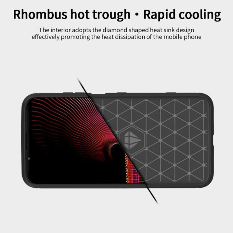 For Sony Xperia 1 lll MOFI Gentleness Series Brushed Texture Carbon Fiber Soft TPU Case(Blue) - free shipping - PMC TechLife - Order now!