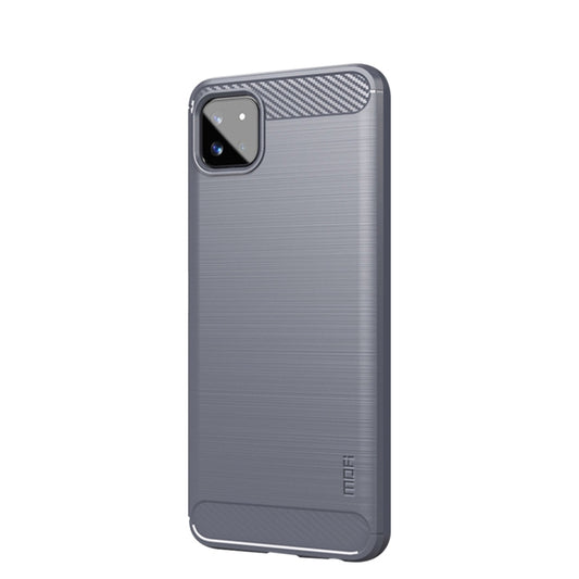 For Samsung Galaxy A22 5G MOFI Gentleness Series Brushed Texture Carbon Fiber Soft TPU Case(Gray) - Galaxy Phone Cases by MOFI | Online Shopping South Africa | PMC Jewellery