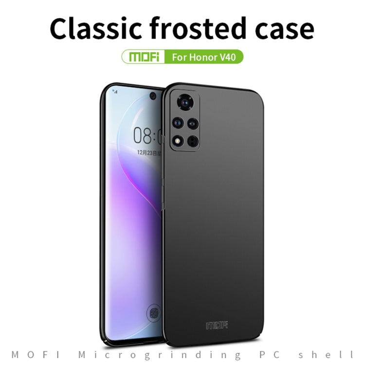 For Honor V40 MOFI Frosted PC Ultra-thin Hard Case(Gold) - Honor Cases by MOFI | Online Shopping South Africa | PMC TechLife | Buy Now Pay Later Mobicred