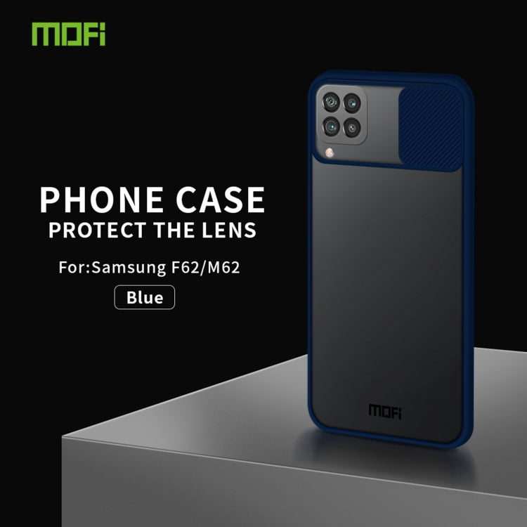 For Samsung Galaxy F62/M62 MOFI Xing Dun Series Translucent Frosted PC + TPU Privacy Anti-glare Shockproof All-inclusive Protective Case(Blue) - Galaxy Phone Cases by MOFI | Online Shopping South Africa | PMC Jewellery