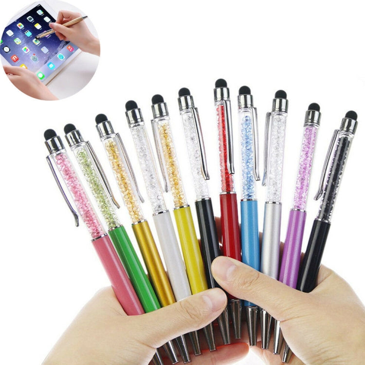 AT-22  2 in 1 Universal Flash Diamond Decoration Capacitance Pen Stylus Ballpoint Pen(Purple) - Stylus Pen by PMC Jewellery | Online Shopping South Africa | PMC Jewellery | Buy Now Pay Later Mobicred