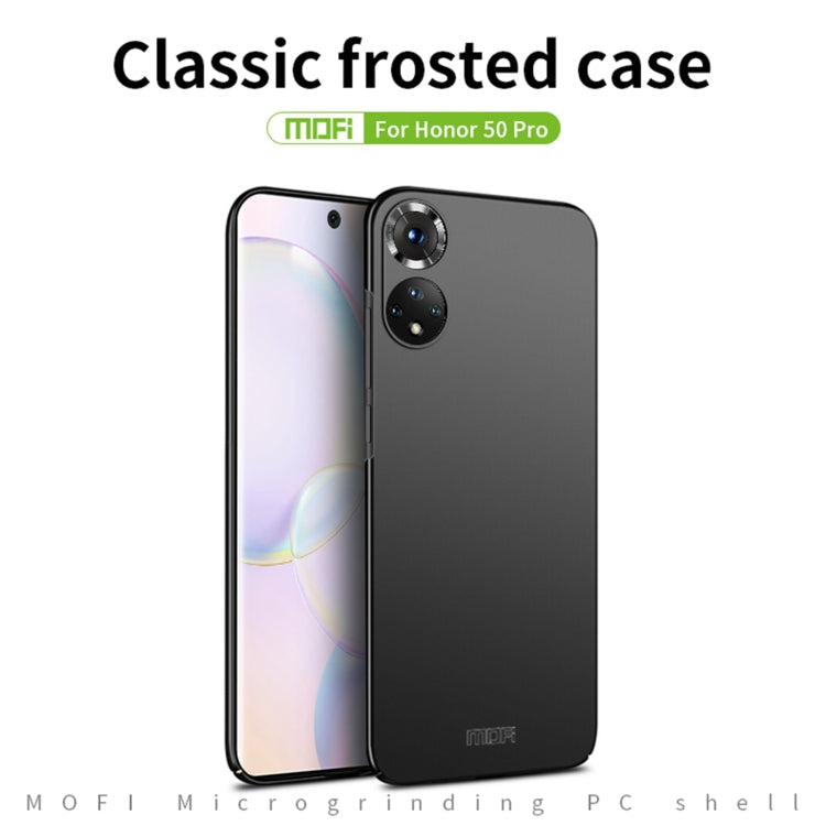 For Honor 50 Pro MOFI Frosted PC Ultra-thin Hard Case(Blue) - Honor Cases by MOFI | Online Shopping South Africa | PMC TechLife | Buy Now Pay Later Mobicred