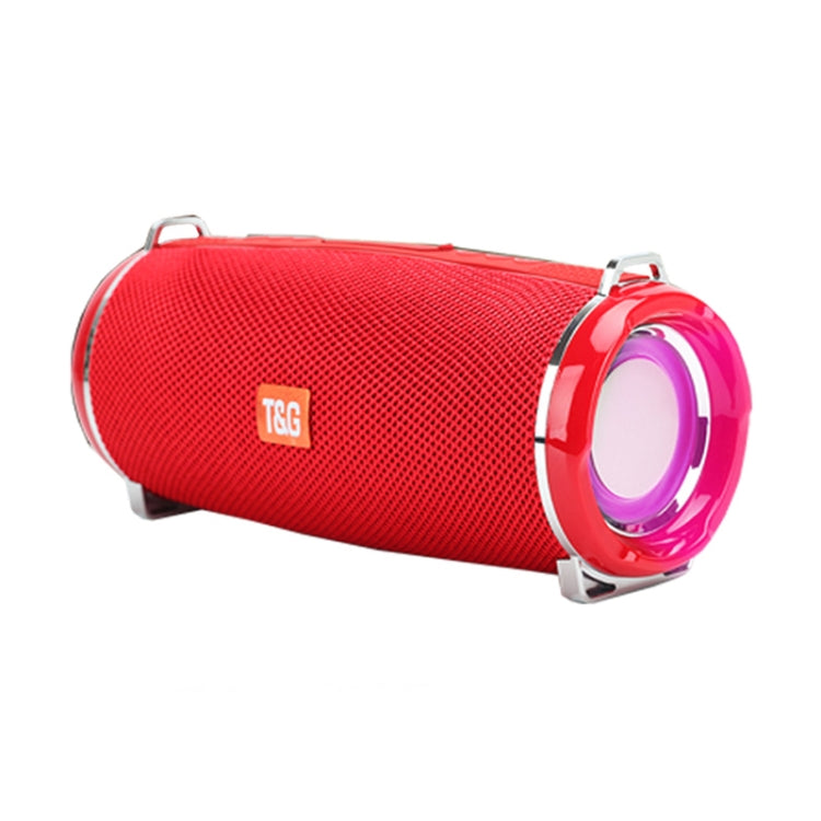 T&G TG192 LED Flashing Light Portable Wireless Bass 3D Stereo Bluetooth Speaker, Support FM / TF Card / USB(Red) - Desktop Speaker by T&G | Online Shopping South Africa | PMC Jewellery | Buy Now Pay Later Mobicred