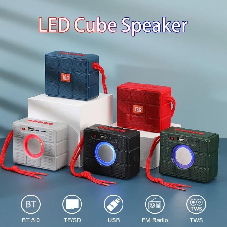 T&G TG311 LED Flashlight Portable Bluetooth Speaker, Support TF Card / FM / 3.5mm AUX / U Disk(Red) - Desktop Speaker by T&G | Online Shopping South Africa | PMC Jewellery | Buy Now Pay Later Mobicred