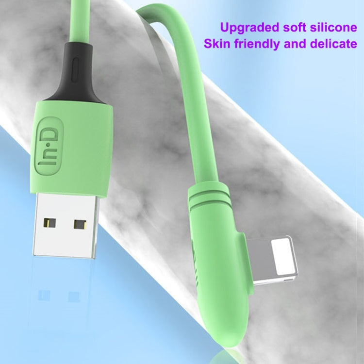 ENKAY Hat-Prince ENK-CB210 2.4A USB to 8 Pin 90 Degree Elbow Silicone Data Sync Fast Charging Cable, Cable Length: 1.2m(Pink) - Normal Style Cable by ENKAY | Online Shopping South Africa | PMC Jewellery | Buy Now Pay Later Mobicred