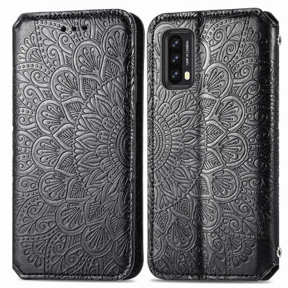 For Blackview A90 Blooming Mandala Embossed Pattern Magnetic Horizontal Flip Leather Case with Holder & Card Slots & Wallet(Black) - More Brand by PMC Jewellery | Online Shopping South Africa | PMC Jewellery | Buy Now Pay Later Mobicred