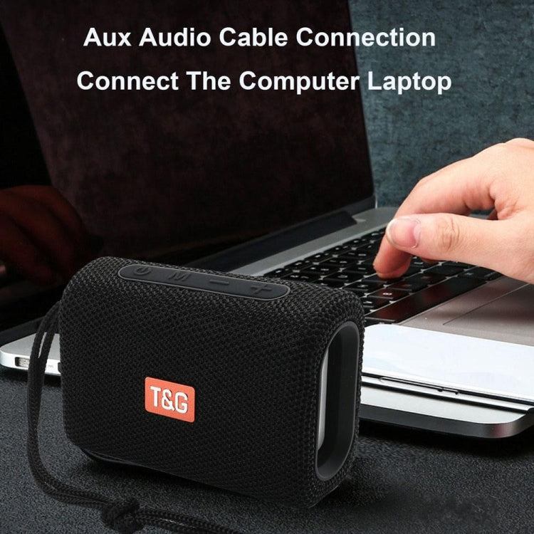 T&G TG313 Portable Outdoor Waterproof Bluetooth Speaker Subwoofer Support TF Card FM Radio AUX(Gray) - Desktop Speaker by T&G | Online Shopping South Africa | PMC Jewellery | Buy Now Pay Later Mobicred