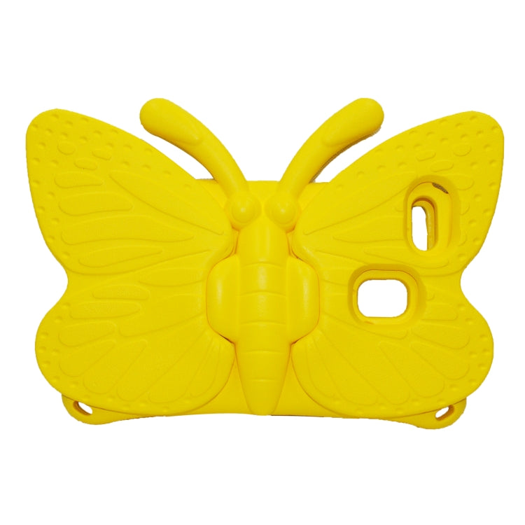 For Lenovo Tab E8 TB8304F / N 8.0 Butterfly Bracket Style EVA Children Falling Proof Cover Protective Case(Yellow) - Lenovo by PMC TechLife | Online Shopping South Africa | PMC TechLife | Buy Now Pay Later Mobicred