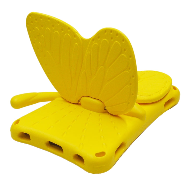 For Lenovo Tab E8 TB8304F / N 8.0 Butterfly Bracket Style EVA Children Falling Proof Cover Protective Case(Yellow) - Lenovo by PMC TechLife | Online Shopping South Africa | PMC TechLife | Buy Now Pay Later Mobicred