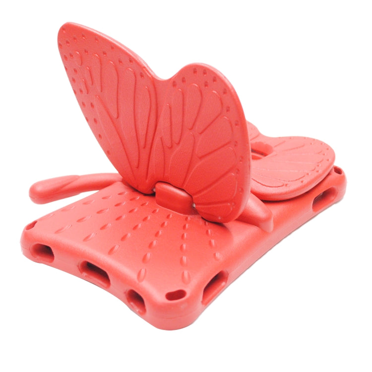 For Amazon Kindle Fire HD8 2016/2017/2018 Butterfly Bracket Style EVA Children Falling Proof Cover Protective Case(Red) - Amazon by PMC TechLife | Online Shopping South Africa | PMC TechLife | Buy Now Pay Later Mobicred