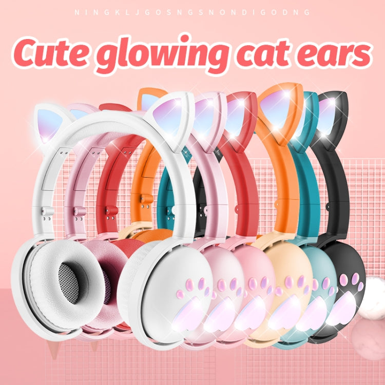 BK9 HiFi 7.1 Surround Sound Cat Claw Luminous Cat Ear Bluetooth Gaming Headset with Mic(Orange) - Multimedia Headset by PMC Jewellery | Online Shopping South Africa | PMC Jewellery | Buy Now Pay Later Mobicred