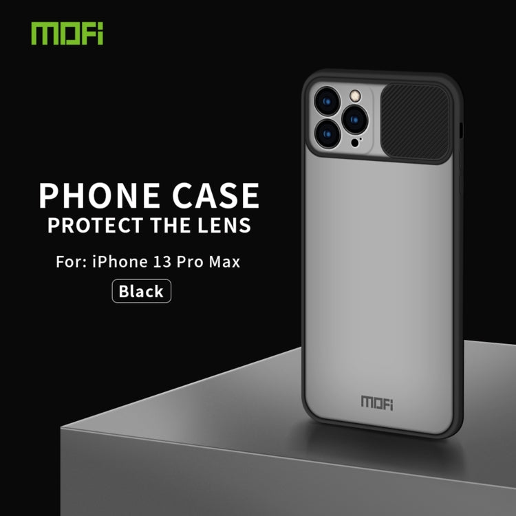 For iPhone 13 Pro Max MOFI Translucent Frosted PC + TPU Phone Case(Black) - iPhone 13 Cases by MOFI | Online Shopping South Africa | PMC Jewellery