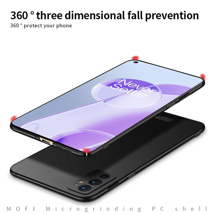 For OnePlus 9RT 5G MOFI Frosted PC Ultra-thin Hard Phone Case(Gold) - OnePlus Cases by MOFI | Online Shopping South Africa | PMC TechLife | Buy Now Pay Later Mobicred