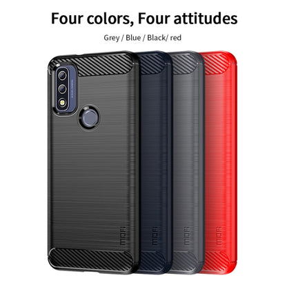 For Motorola Moto G Pure 2021 MOFI Gentleness Series Brushed Texture Carbon Fiber Soft TPU Case(Blue) - Motorola Cases by MOFI | Online Shopping South Africa | PMC Jewellery | Buy Now Pay Later Mobicred