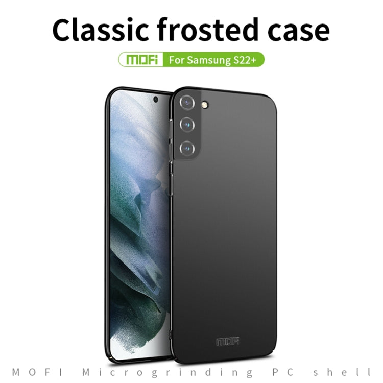 For Samsung Galaxy S22+ 5G MOFI Frosted PC Ultra-thin Hard Phone Case(Black) - Galaxy S22+ 5G Cases by MOFI | Online Shopping South Africa | PMC TechLife