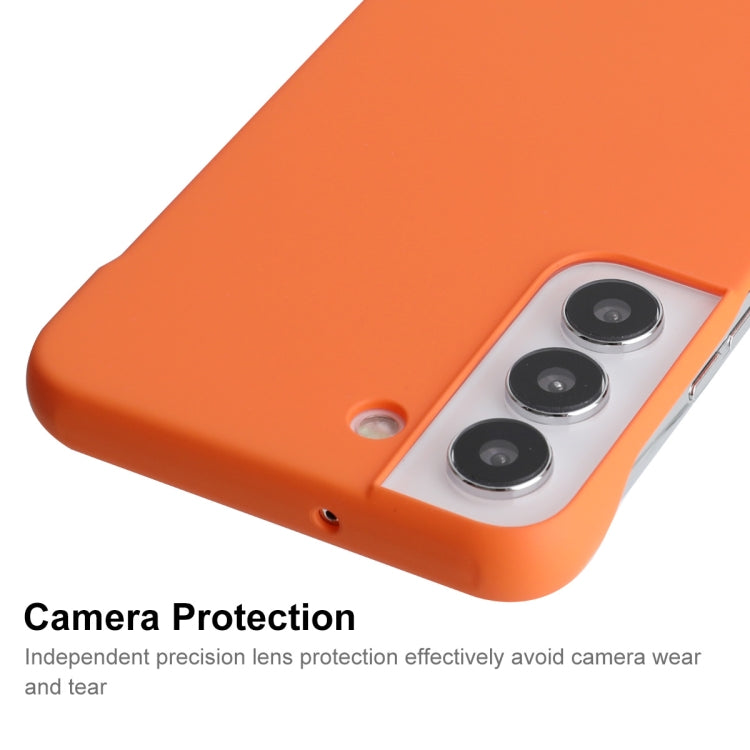 For Samsung Galaxy S22 5G ENKAY Matte Frameless Hard PC Case(Orange) - Galaxy S22 5G Cases by ENKAY | Online Shopping South Africa | PMC Jewellery | Buy Now Pay Later Mobicred