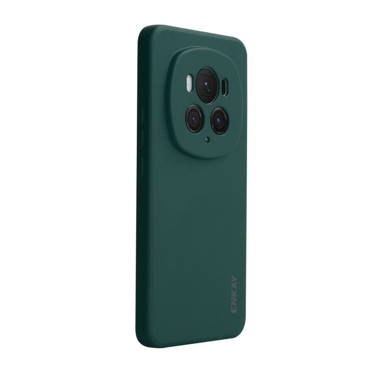 For Honor Magic6 Pro ENKAY Liquid Silicone Soft Shockproof Phone Case(Dark Green) - Honor Cases by ENKAY | Online Shopping South Africa | PMC Jewellery | Buy Now Pay Later Mobicred