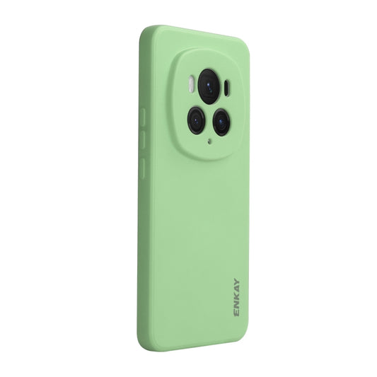 For Honor Magic6 Pro ENKAY Liquid Silicone Soft Shockproof Phone Case(Light Green) - Honor Cases by ENKAY | Online Shopping South Africa | PMC Jewellery | Buy Now Pay Later Mobicred