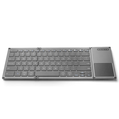 B066S Multi-function Ultra-thin Mini Wireless Three Fold Bluetooth Keyboard - Wireless Keyboard by PMC Jewellery | Online Shopping South Africa | PMC Jewellery | Buy Now Pay Later Mobicred