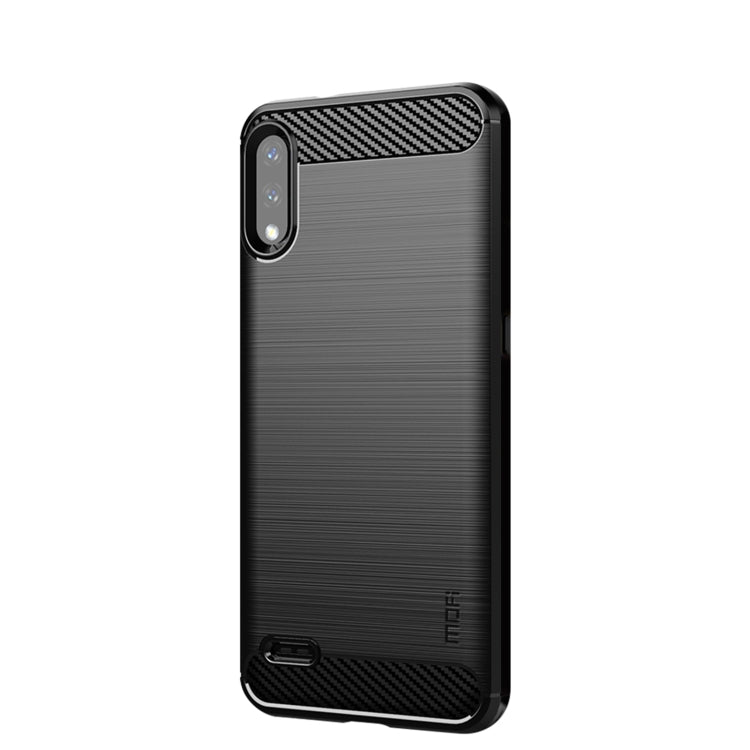 For LG K22 / K22 Plus MOFI Gentleness Brushed Carbon Fiber Soft TPU Case(Black) - LG by MOFI | Online Shopping South Africa | PMC Jewellery