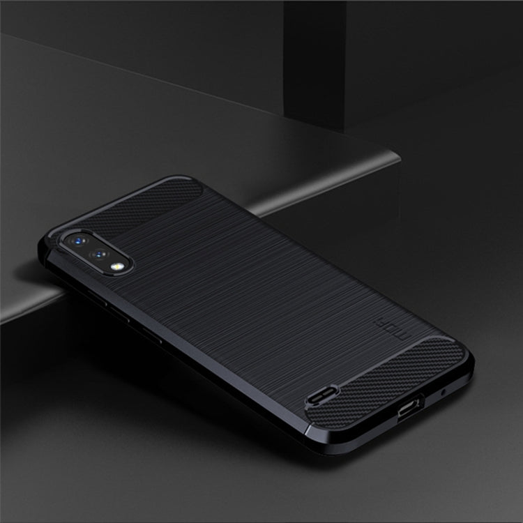 For LG K22 / K22 Plus MOFI Gentleness Brushed Carbon Fiber Soft TPU Case(Blue) - LG by MOFI | Online Shopping South Africa | PMC TechLife | Buy Now Pay Later Mobicred