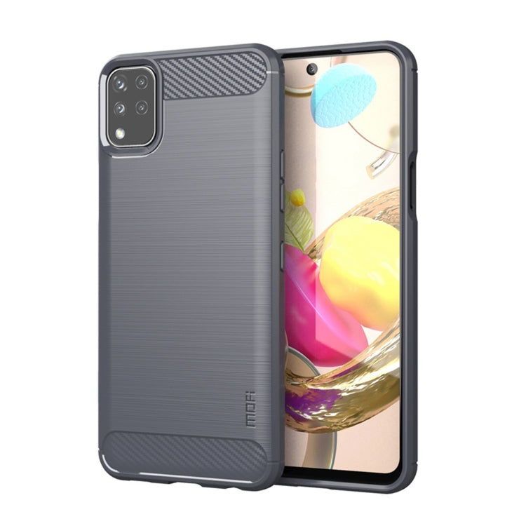 For LG K42 MOFI Gentleness Brushed Carbon Fiber Soft TPU Case(Gray) - LG by MOFI | Online Shopping South Africa | PMC Jewellery