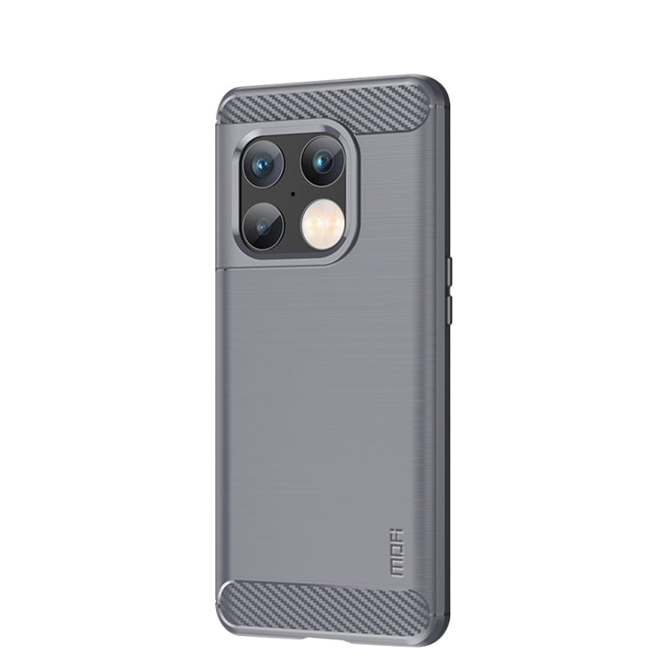 For OnePlus 10 Pro 5G MOFI Gentleness Brushed Carbon Fiber Soft TPU Case(Grey) - OnePlus Cases by MOFI | Online Shopping South Africa | PMC Jewellery