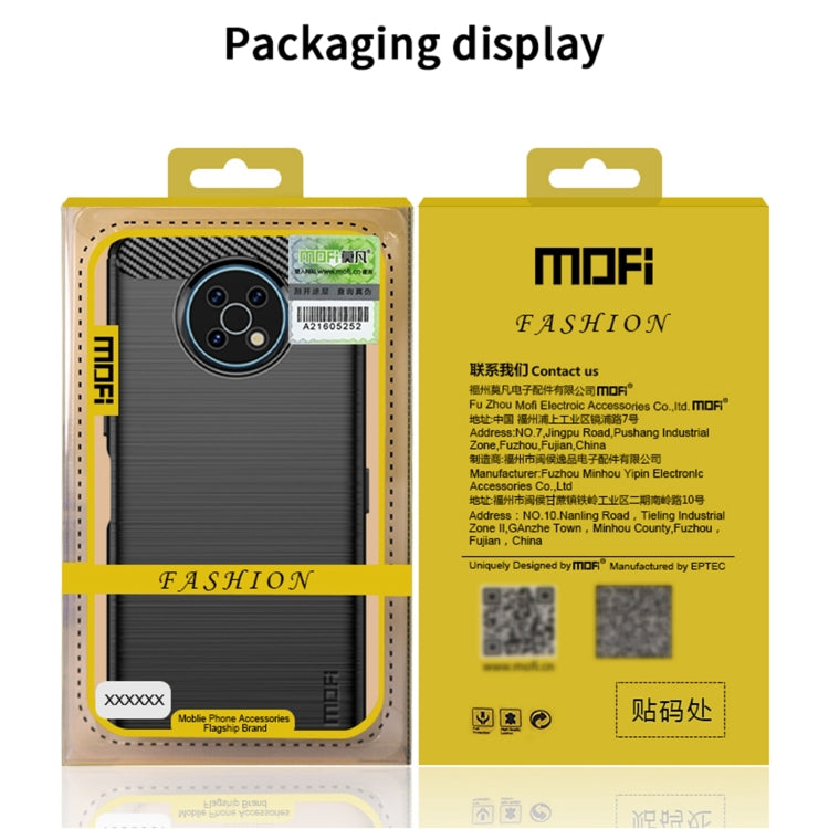 For OnePlus 10 Pro 5G MOFI Gentleness Brushed Carbon Fiber Soft TPU Case(Black) - OnePlus Cases by MOFI | Online Shopping South Africa | PMC TechLife | Buy Now Pay Later Mobicred
