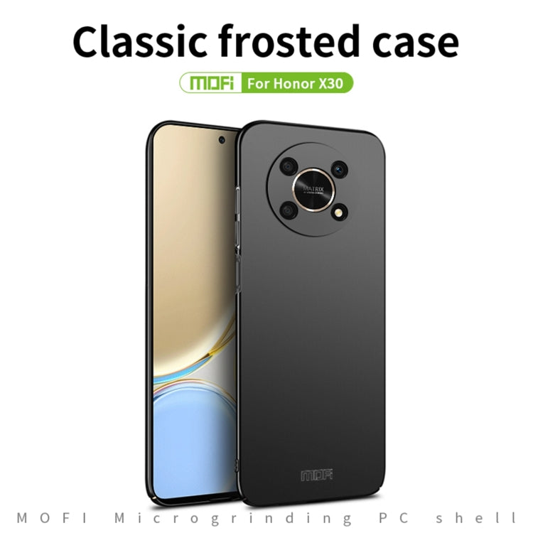 For Honor X30 5G MOFI Frosted PC Ultra-thin Hard Case(Black) - Honor Cases by MOFI | Online Shopping South Africa | PMC Jewellery