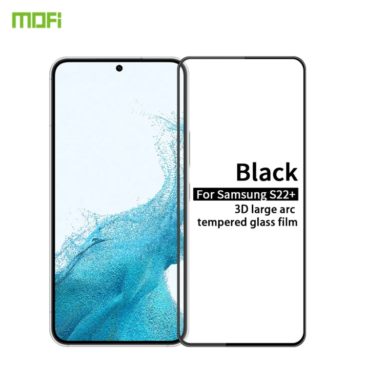 For Samsung Galaxy S22+ 5G MOFI 9H 3D Explosion-proof Tempered Glass Film(Black) - Galaxy Tempered Glass by MOFI | Online Shopping South Africa | PMC TechLife | Buy Now Pay Later Mobicred